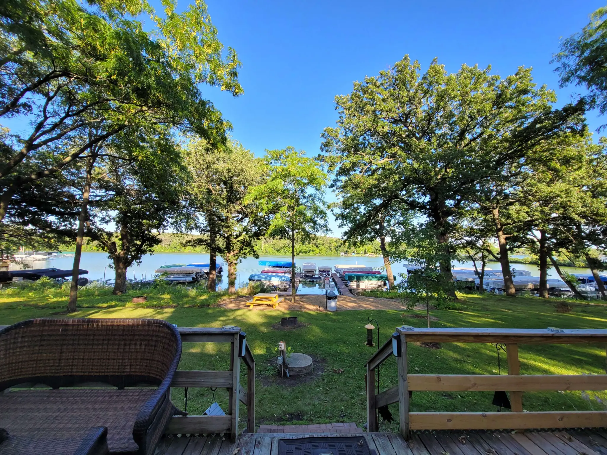 Lake Shetek dock and boat slips